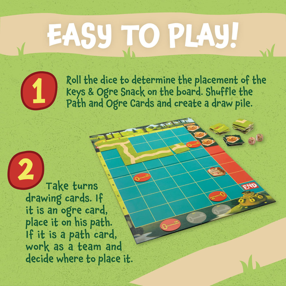 Peaceable Kingdom Race to the Treasure ogre figurine for a friendly challenge