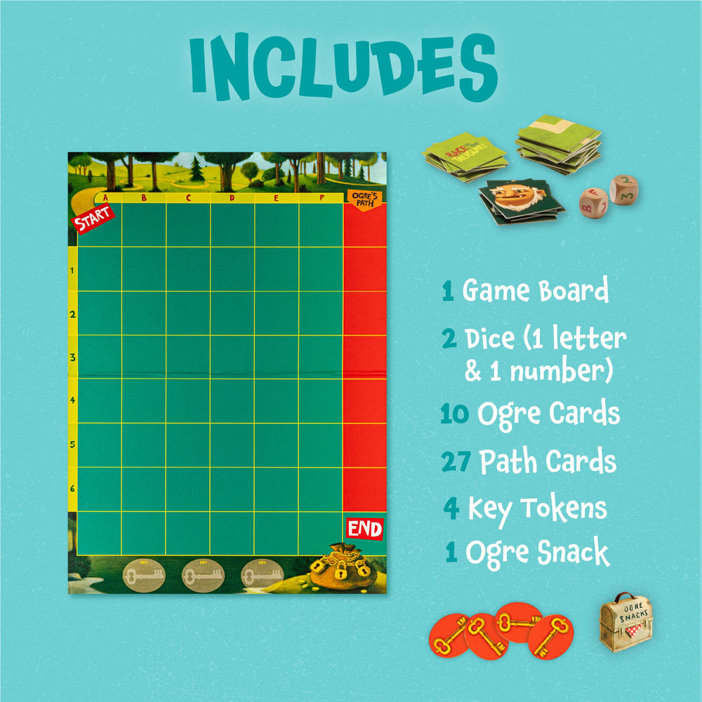 Peaceable Kingdom Race to the Treasure rulebook cover with clear instructions