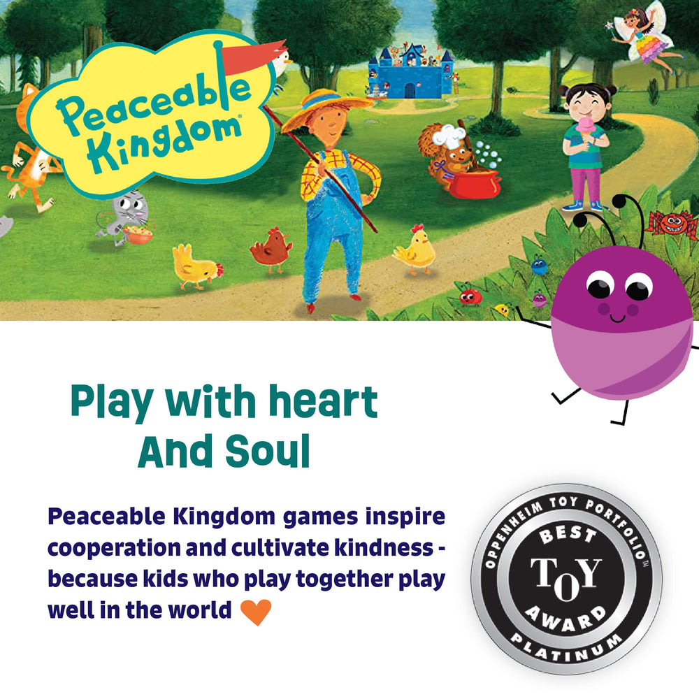 Peaceable Kingdom Snug as a Bug in a Rug game board centers classroom play