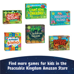 Peaceable Kingdom Space Escape play area showing players collaborating around the board.