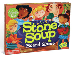 Peaceable Kingdom Stone Soup board game setup scene for cooperative play.