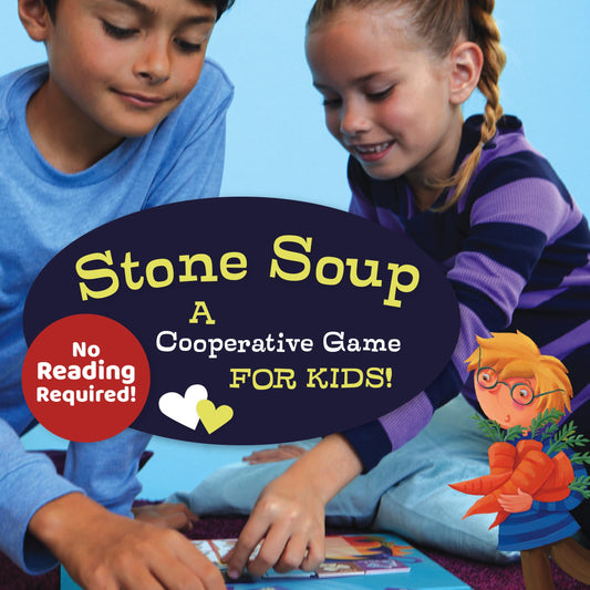 Peaceable Kingdom Stone Soup memory cards show ingredients for memory practice.