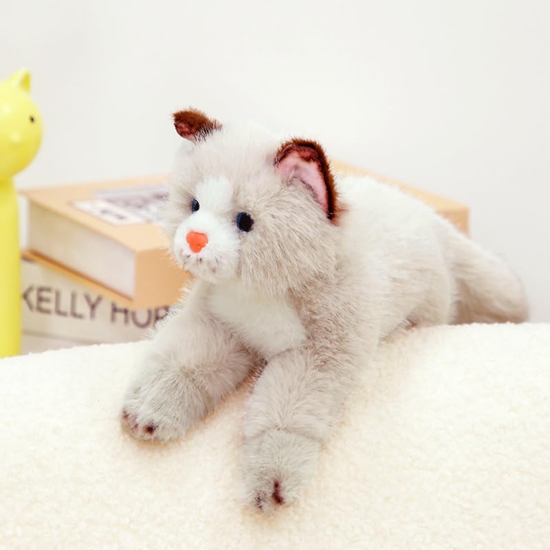 PEACH CAT four-color options in grey and white for versatile decor
