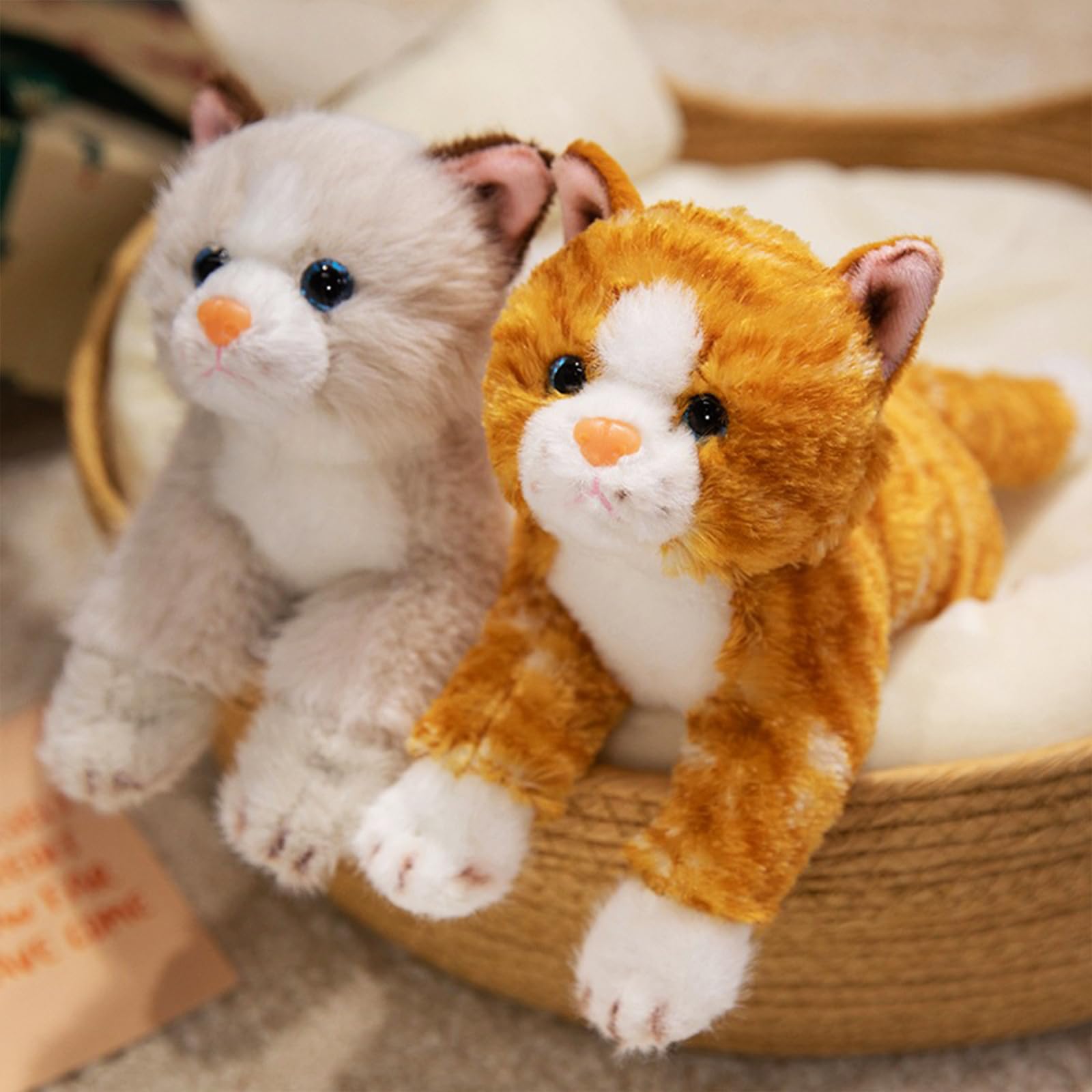PEACH CAT hug-ready plush for bedtime reading and cozy TV time
