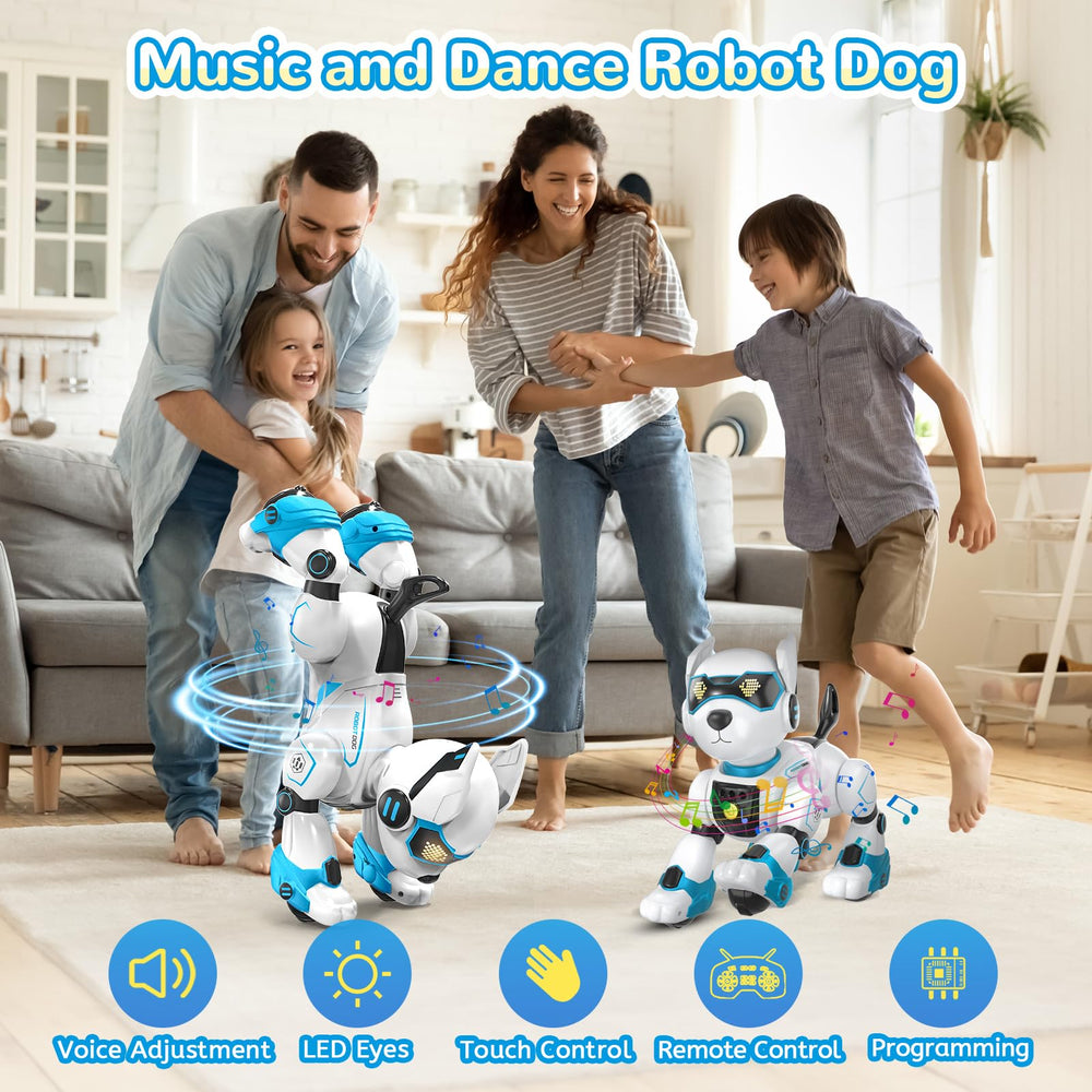 PeachLeaf dog robot uses voice control for hands-free interaction.