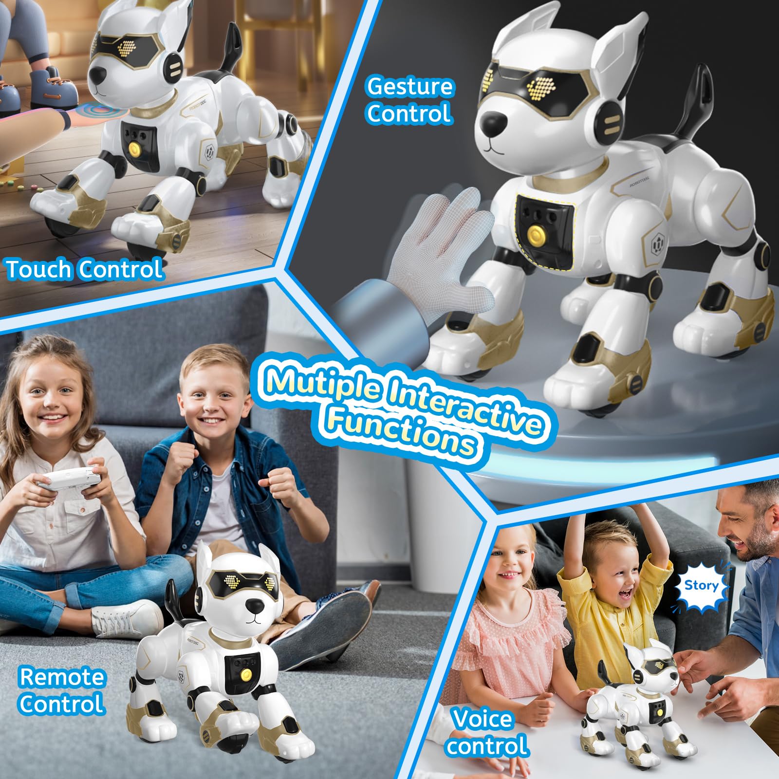 PeachLeaf robot dog battery life supports longer indoor and outdoor play.