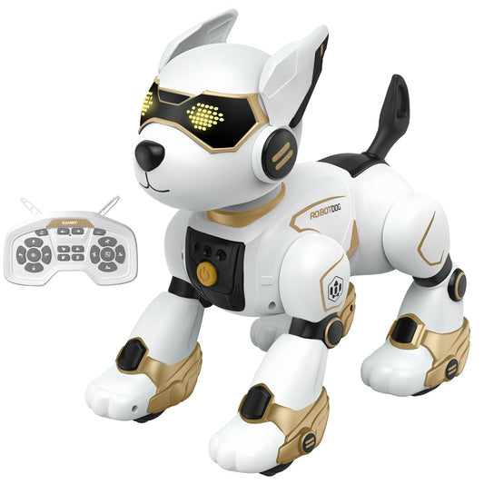 PeachLeaf robot dog remote-control for engaging, interactive learning.