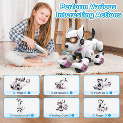 PeachLeaf robotic dog responds to voice commands for interactive play