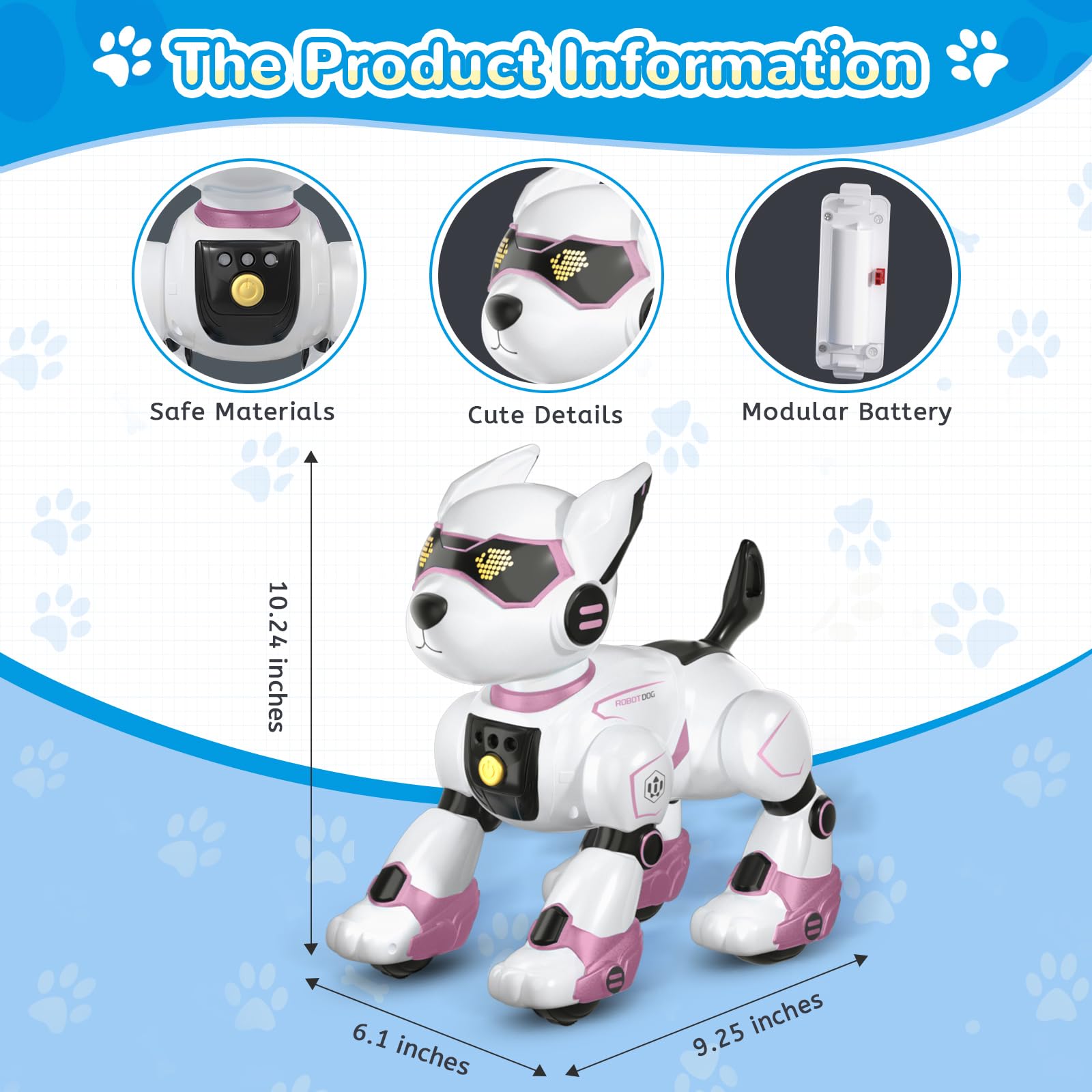 PeachLeaf robot dog demonstrating yoga and exercise moves