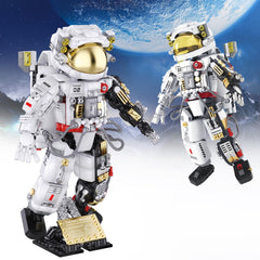 PeachLeaf Space Astronaut assembly kit—poseable model perfect for hands-on STEM fun.