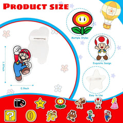 PEACHPUNK Mario-themed party gifts highlight unique designs for classroom or home celebrations.