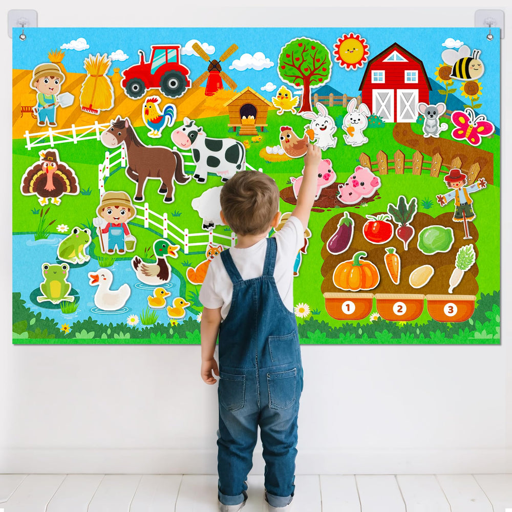 Peacurh gift idea for toddlers 2-4 who love farm themed activities.