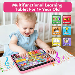 Peacurh tablet displays numbers icon to support counting skills.