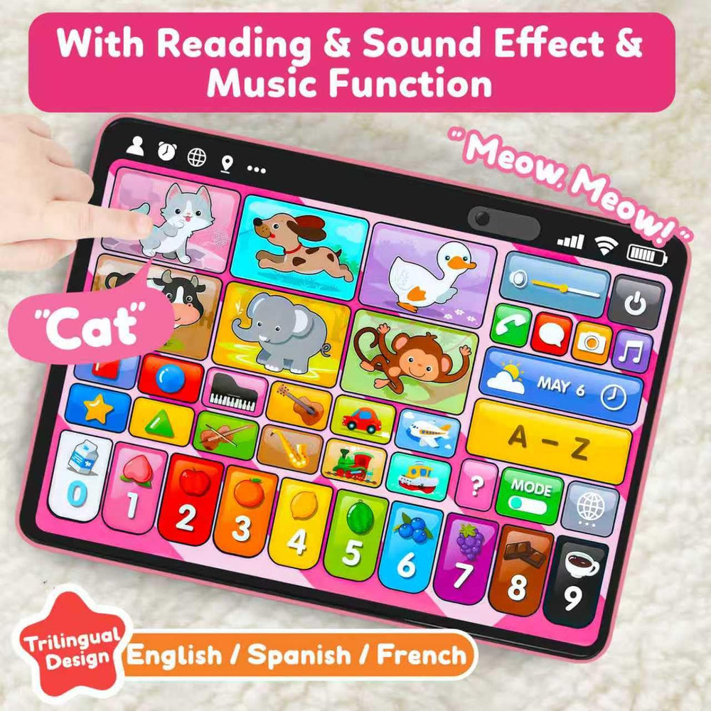 Peacurh pretend play icons simulate phone and camera for imaginative play.