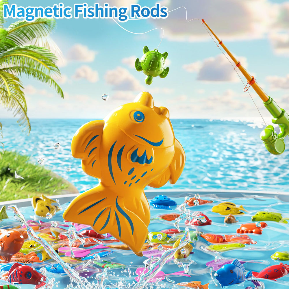 Kids fishing indoors or outdoors with PEADUCK enhances coordination