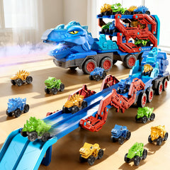 PEADUCK trunk stores nine mini dinos for organized play sessions
