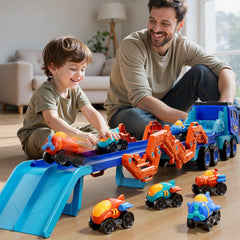 PEADUCK nine race cars included enhance quick-access play sessions.
