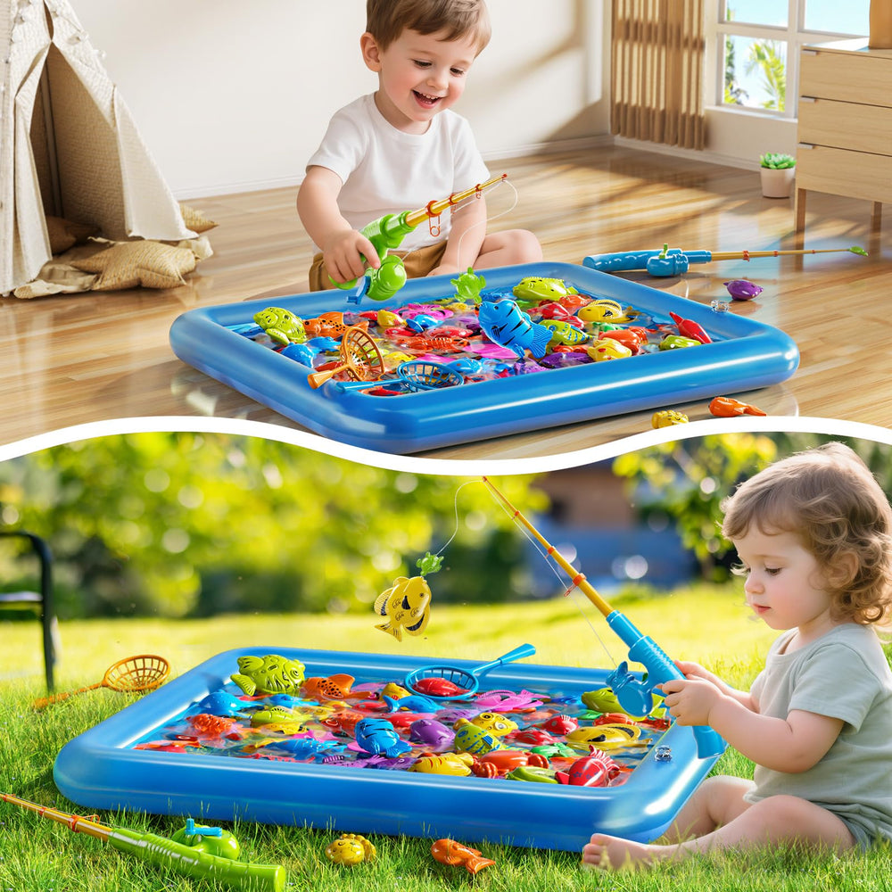 PEADUCK magnetic fishing rods and nets for hands-on fishing play