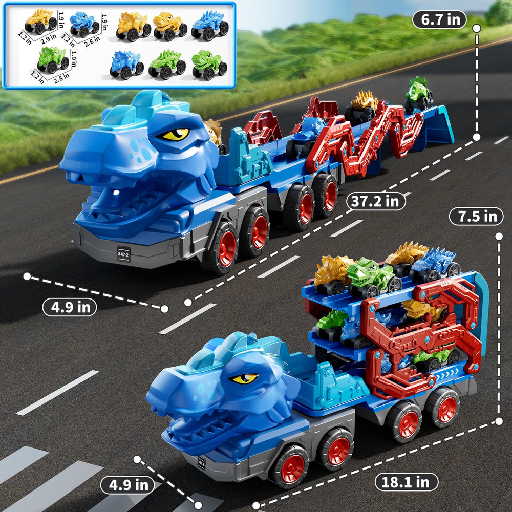 PEADUCK two-player racing track enables competitive dinosaur car races