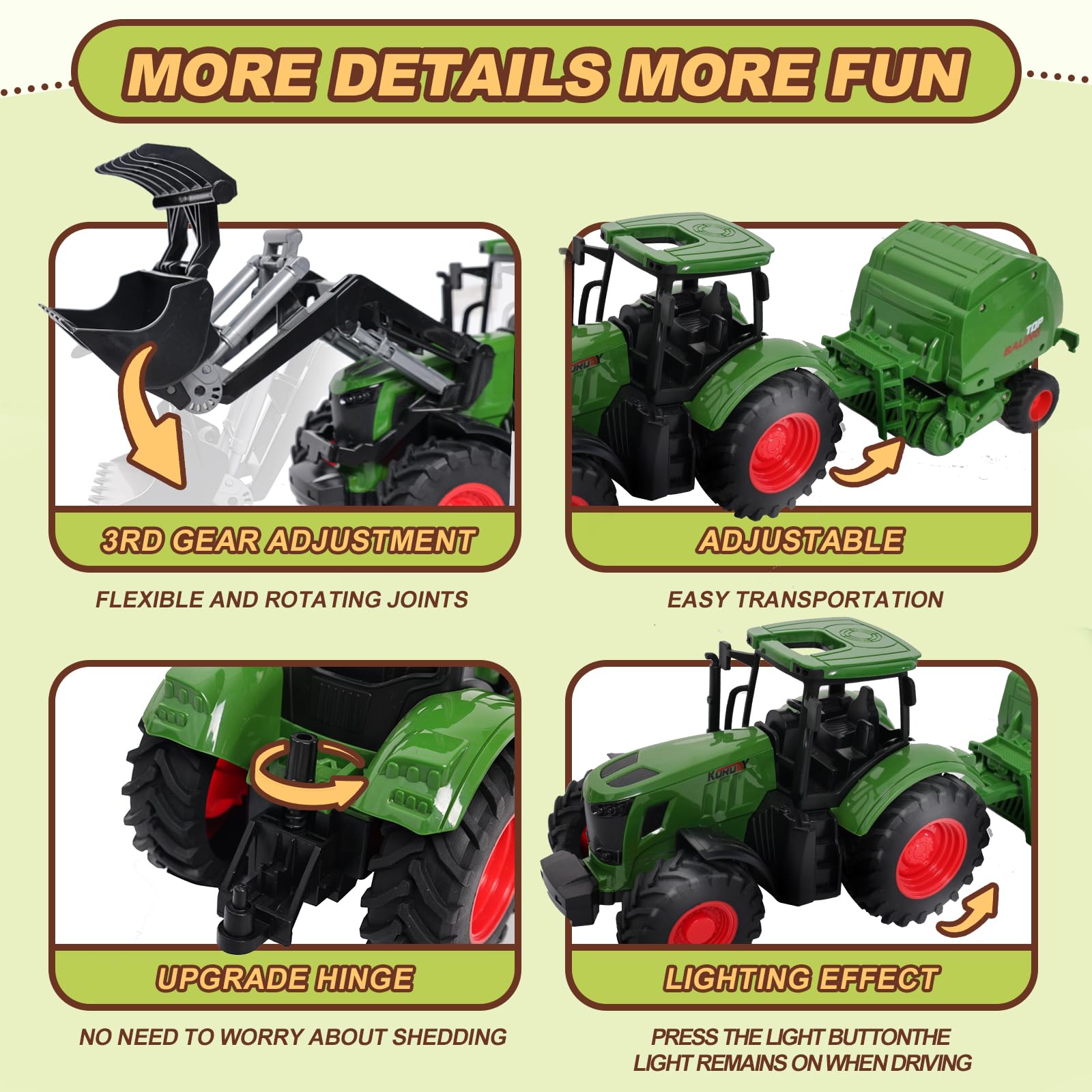 Peagprav barn playset featuring farmer figure for storytelling and role play