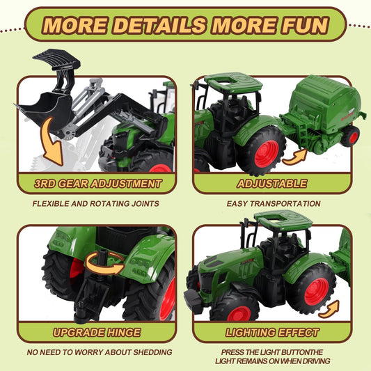 Peagprav barn playset featuring farmer figure for storytelling and role play
