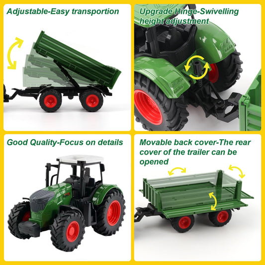 Peagprav tipping trailer for easy load and unload play