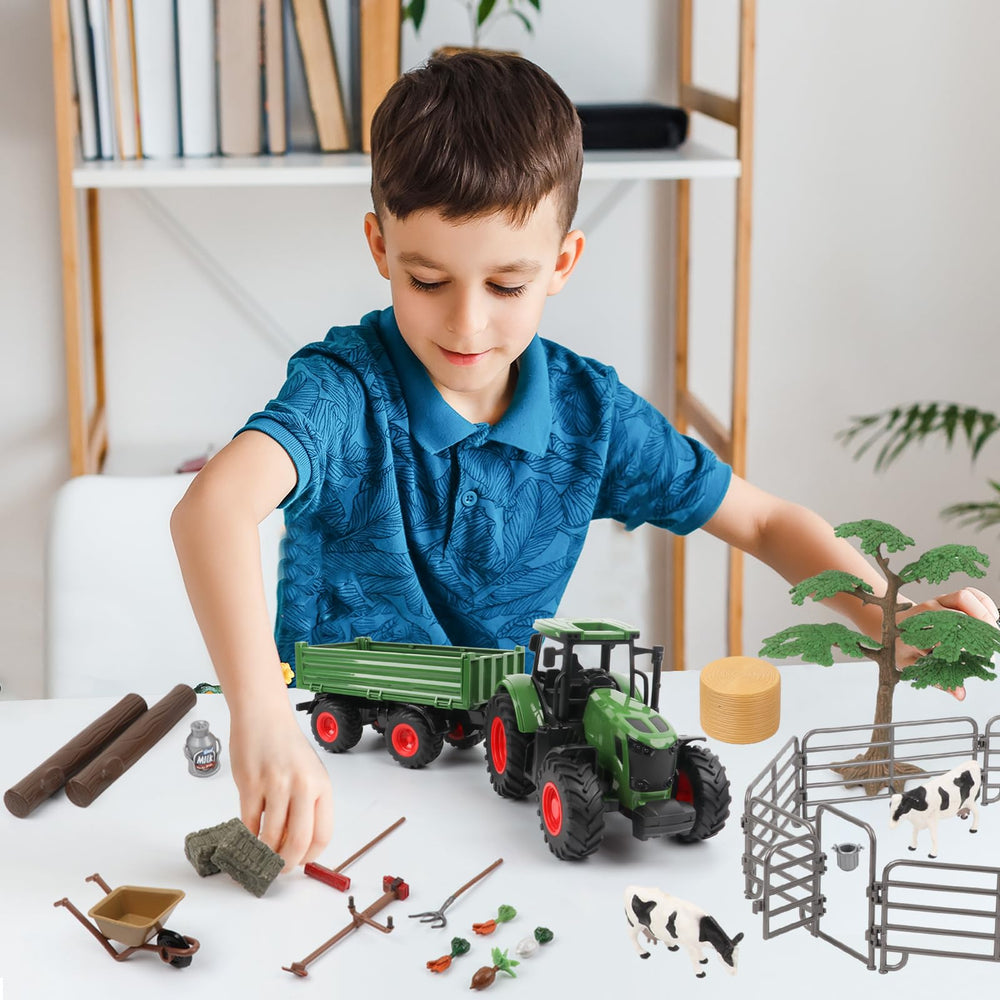 Peagprav farmer figure encourages nurturing care and farming routines