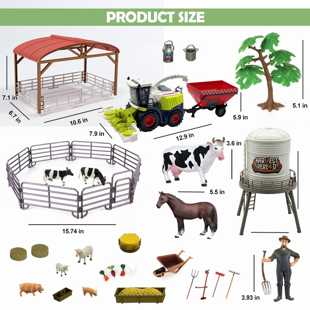 Peagprav fence and accessories complete the mini farm environment