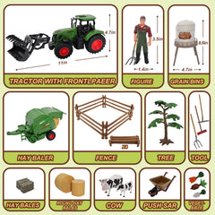 Peagprav round baler action promotes hands-on farming play