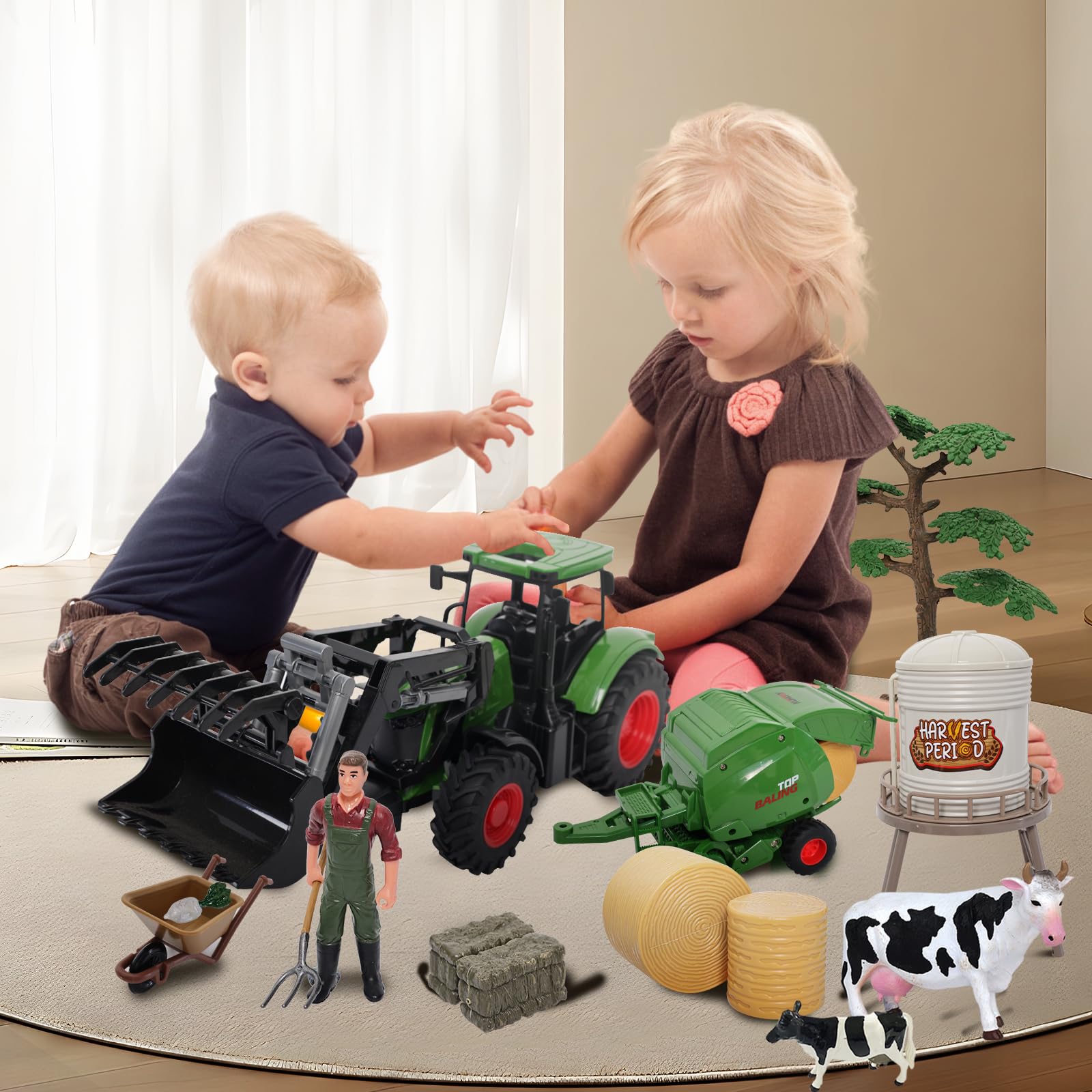 Peagprav tree accessory sparks outdoor farm scenery and creative narratives