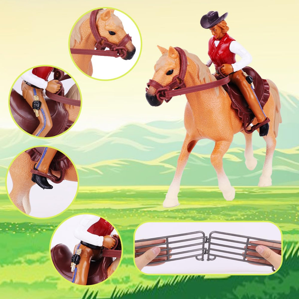 Close-up of Peagprav rodeo set ready for birthday gifting