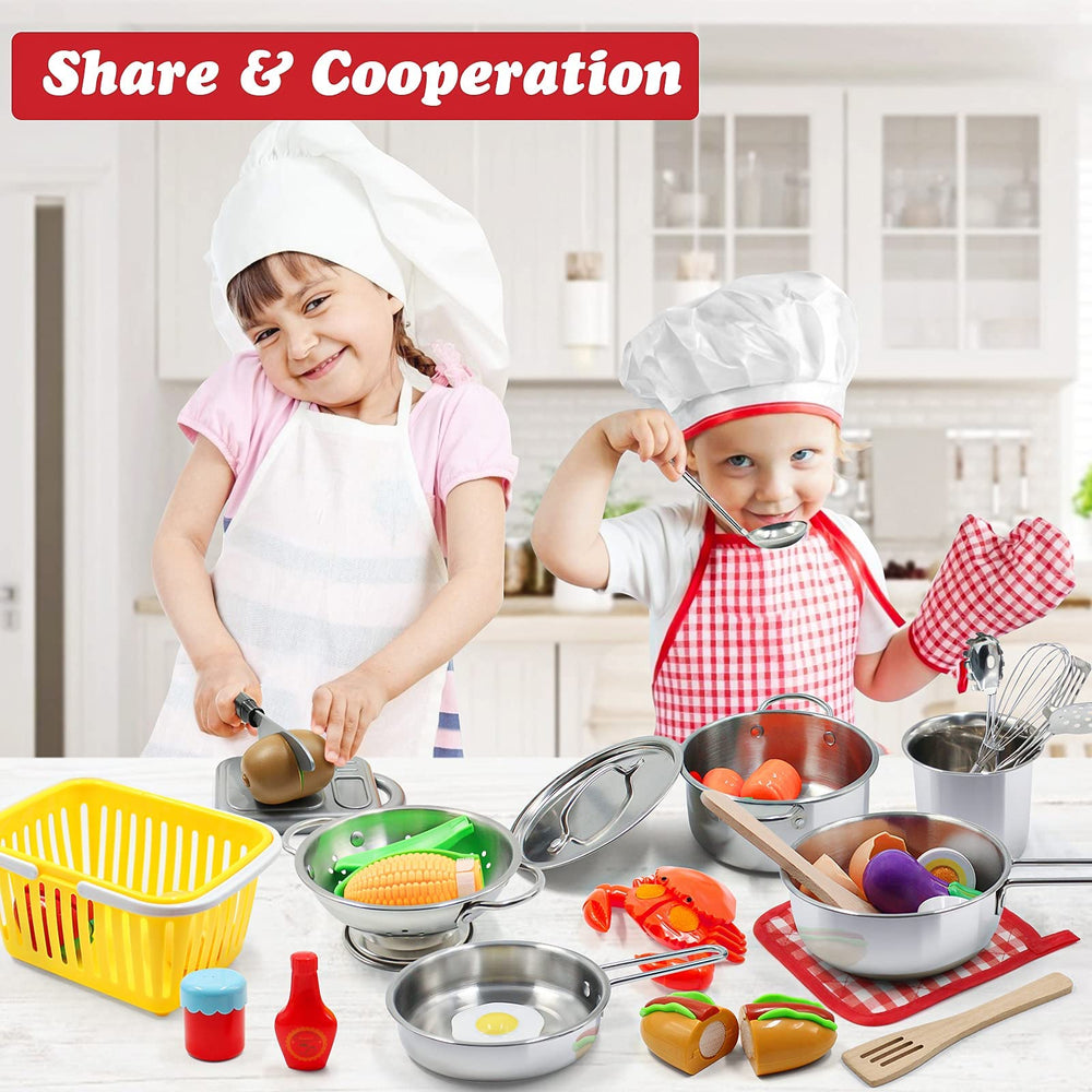PEAINBOX stainless steel utensils add realistic cooking moments
