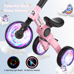 Peakalon rear wheels lighting highlight the glow without batteries.