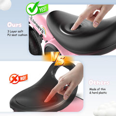 Peakalon ergonomic soft saddle provides comfortable rides.