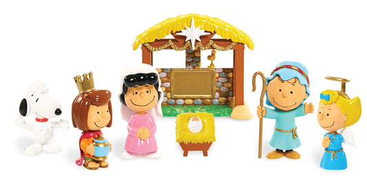 Peanuts Christmas Nativity Deluxe Snoopy figurine adds charming scene detail