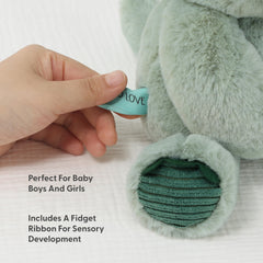 The Peanutshell Ace plush is baby-safe with no hard pieces for infants.