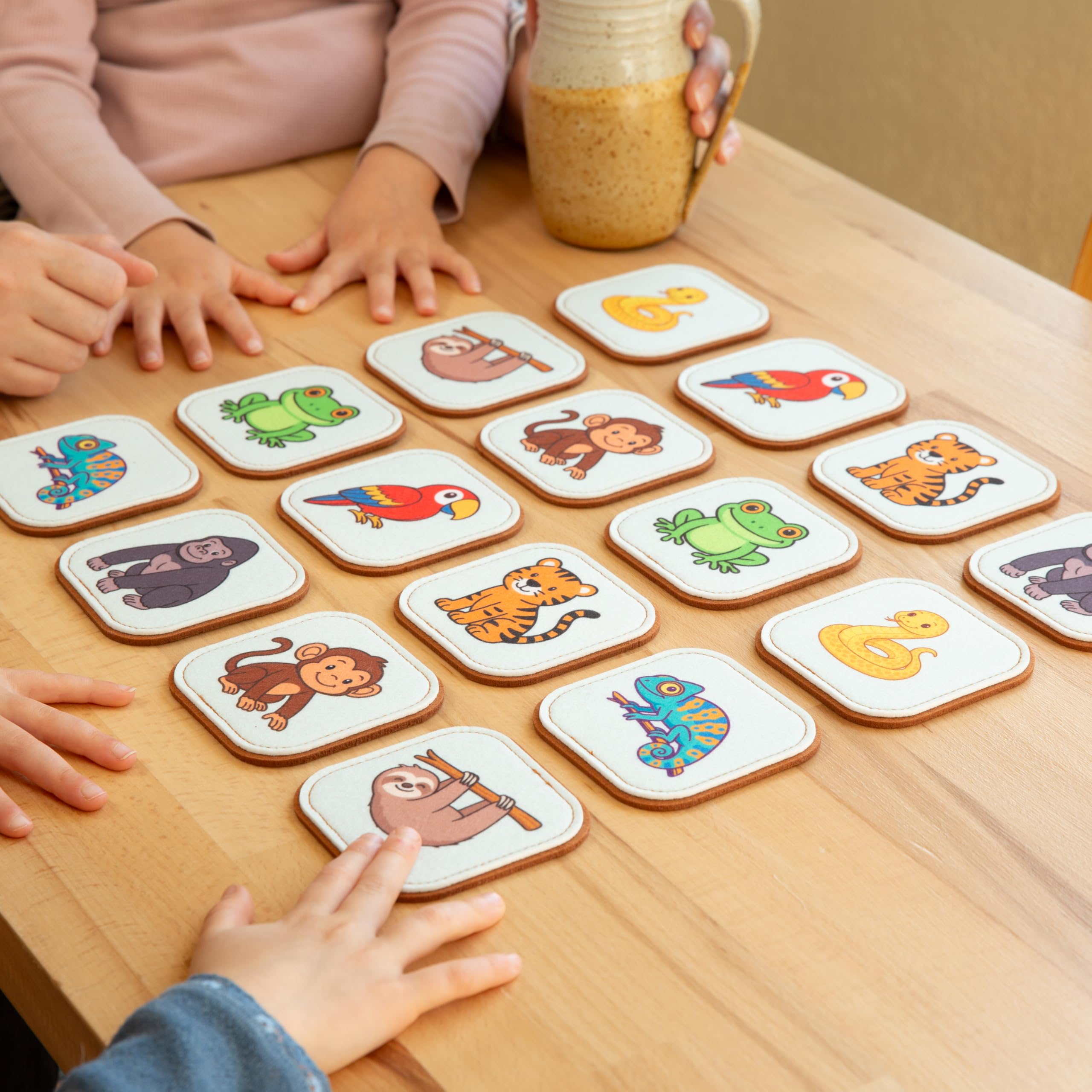 Peapod Play sloth card promotes calm, sensory-rich exploration