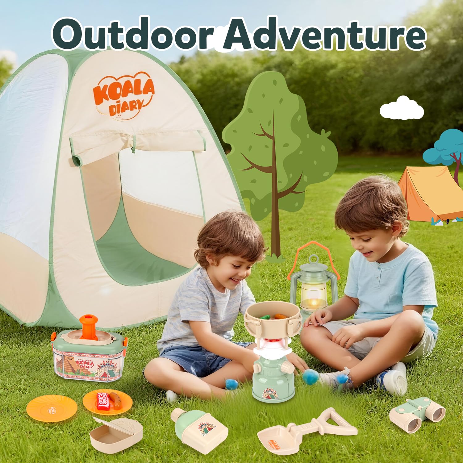Pop-up tent folds compactly for quick storage after playtime.
