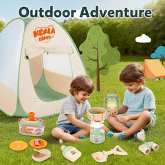 Pop-up tent folds compactly for quick storage after playtime.