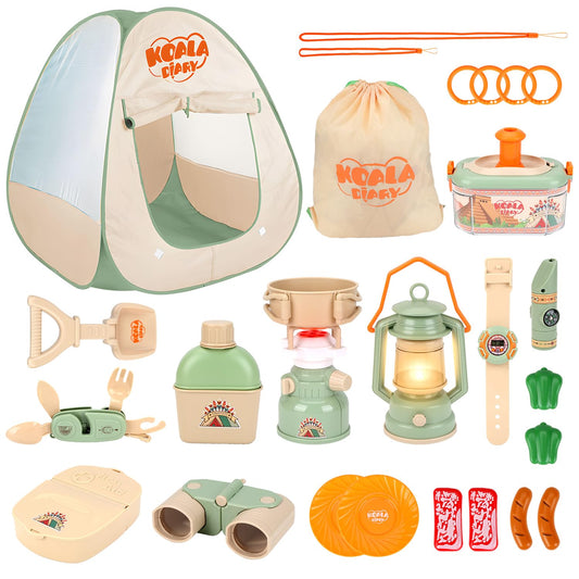 Peccera Kids Camping Set pop-up tent for easy setup and instant play.