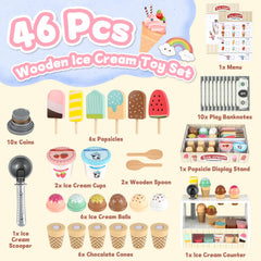Peccera Wooden Ice Cream Cones for safe, durable pretend treats