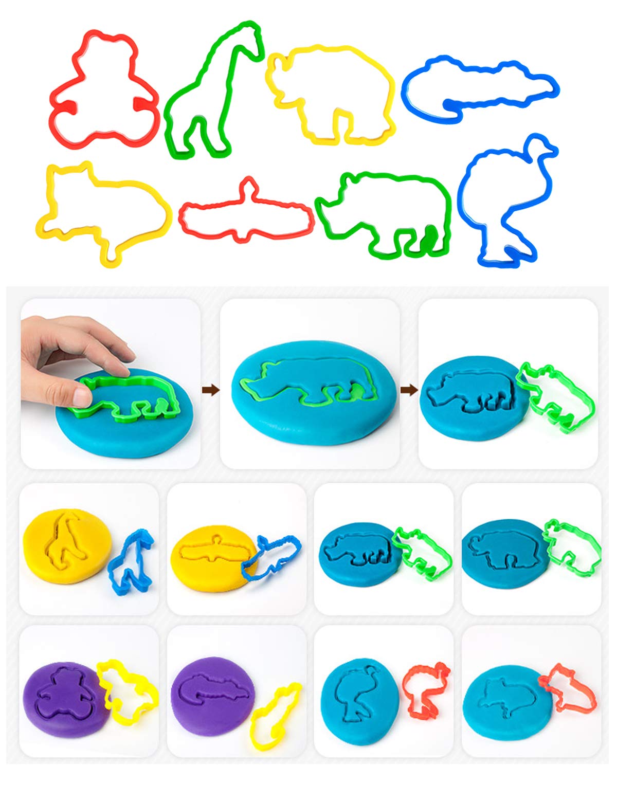 Pecopcock cookie cutters and stamps for quick, delightful mini-creations.