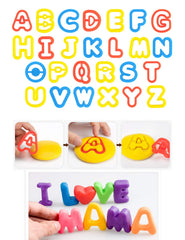 Pecopcock letters and roller tool aiding easy shaping for tiny hands.