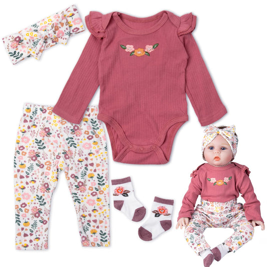 Pedolltree 22-inch reborn doll clothes set fits dolls precisely and inspires imaginative play