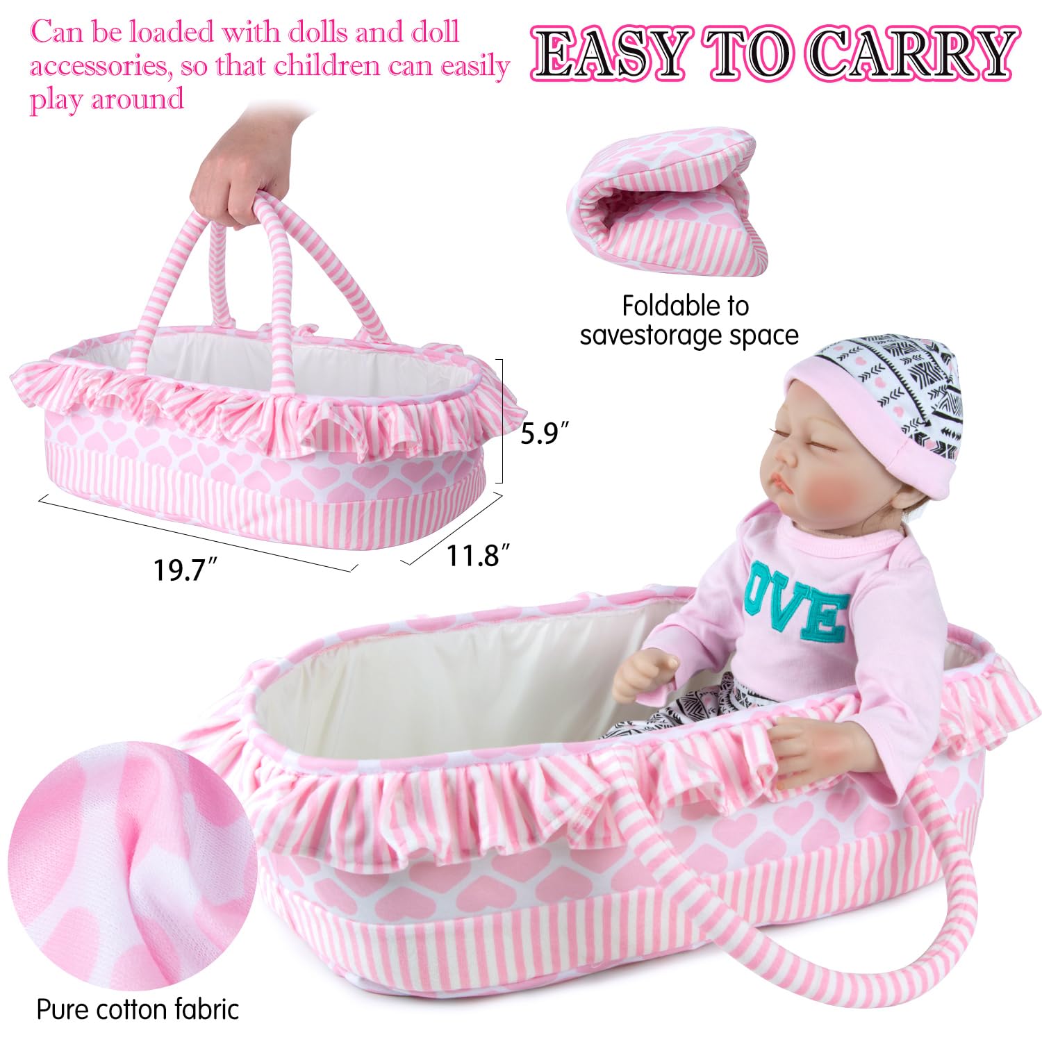 Pedolltree doll hat completes cute outfits and head warmth.