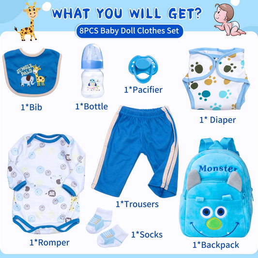 Pedolltree elephants and giraffes bib adds cute detail and outfit protection.