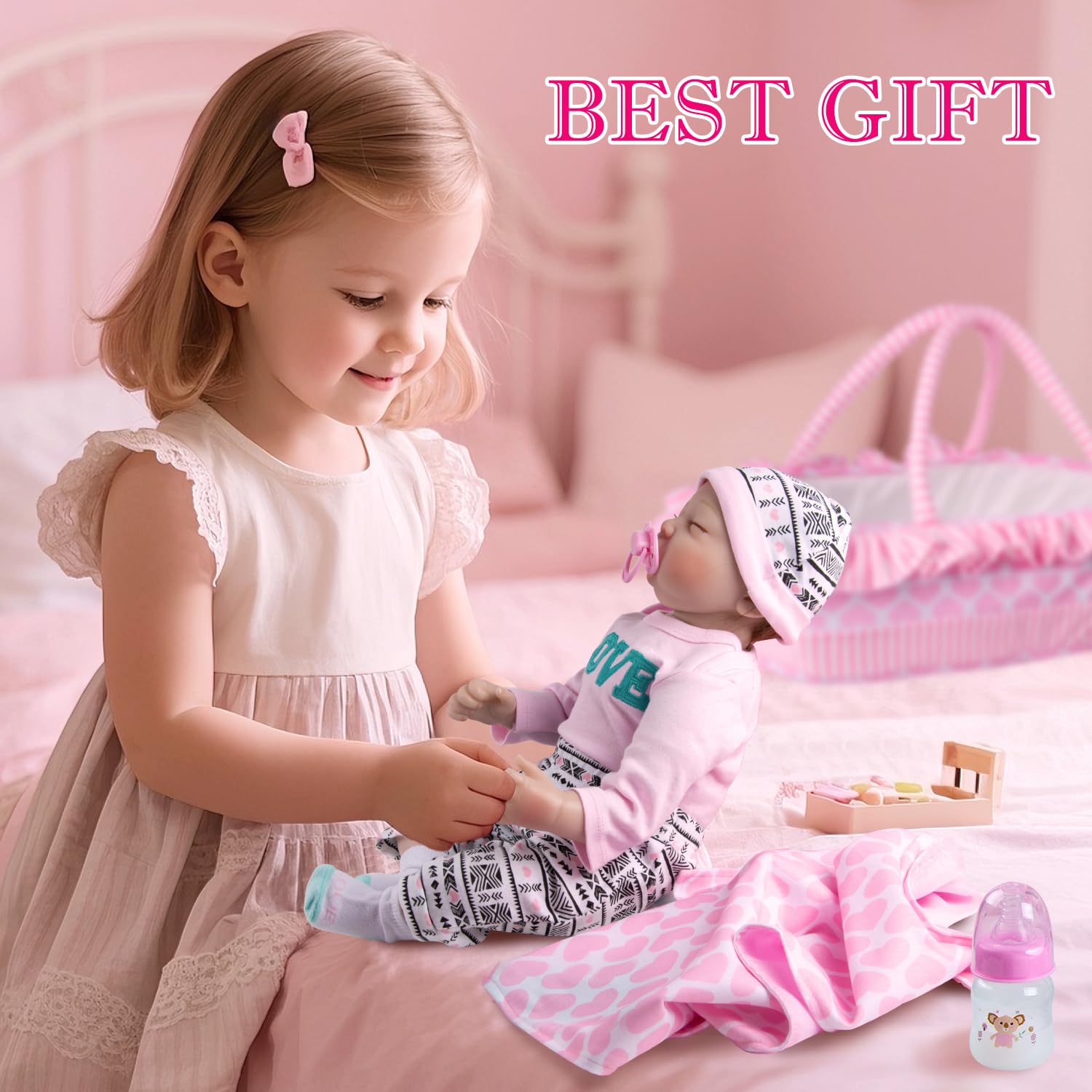 Pedolltree feeding bottle supports realistic playtime feeding scenarios.