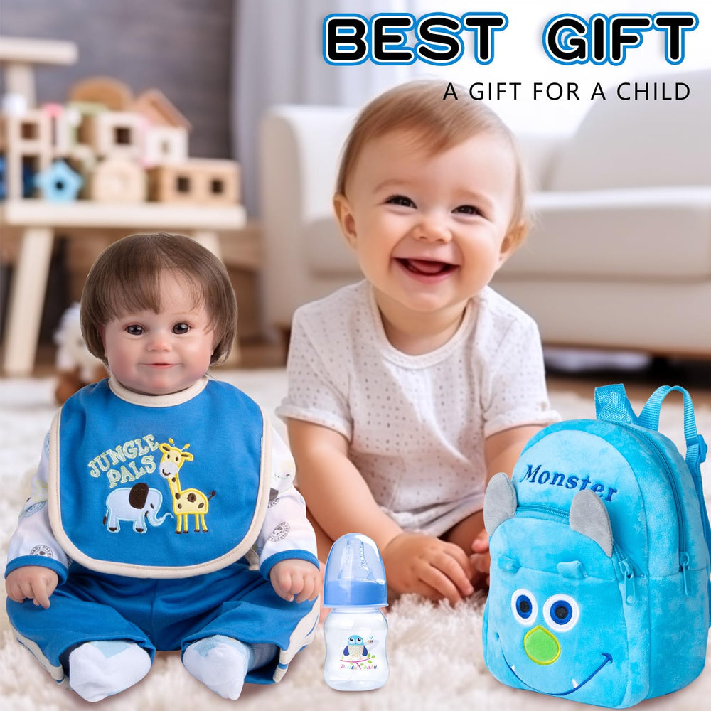 Pedolltree footprint diaper supports realism and easy care for dolls.