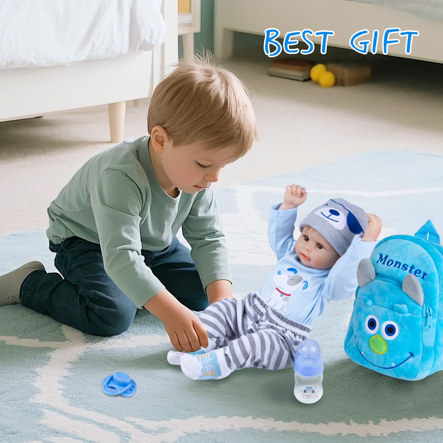 Pedolltree magnetic pacifier, secure, easy-to-use doll care accessory.