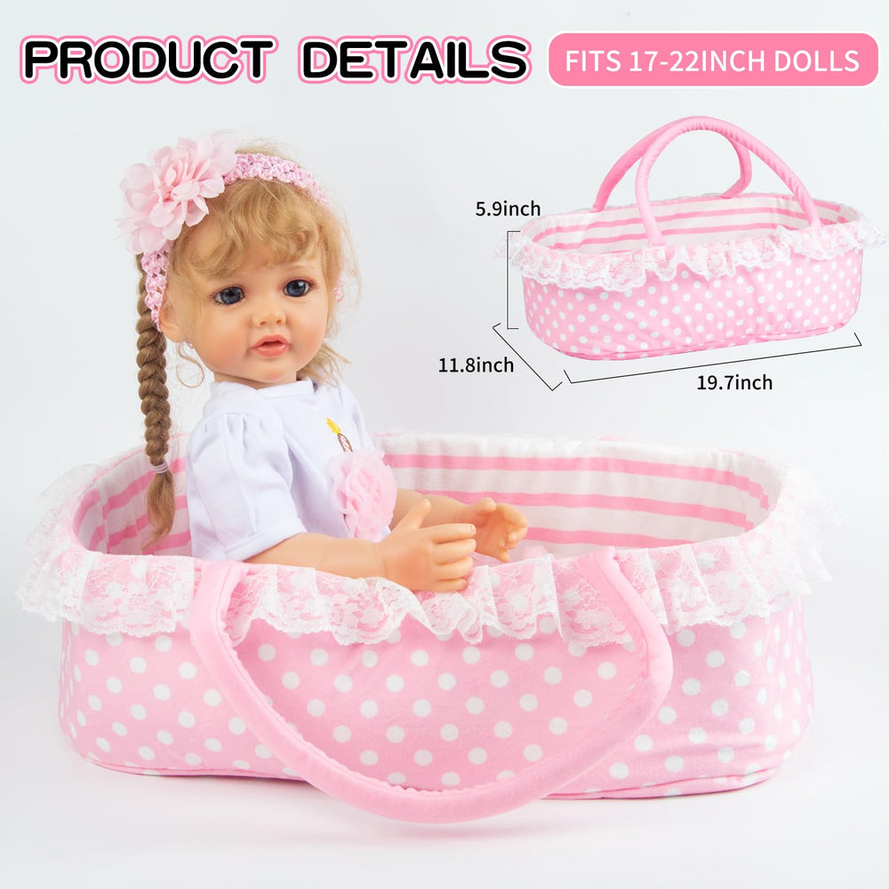 Pedolltree pink dot diaper completes realistic wardrobe.